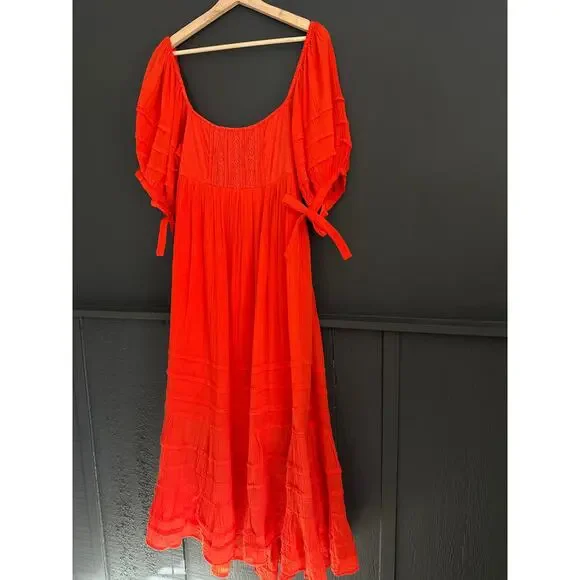 Free People Let's Be Friends Midi Dress